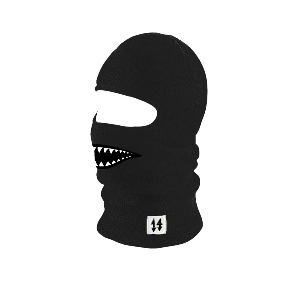 Trippie Redd Neon Shark Ski Mask Black